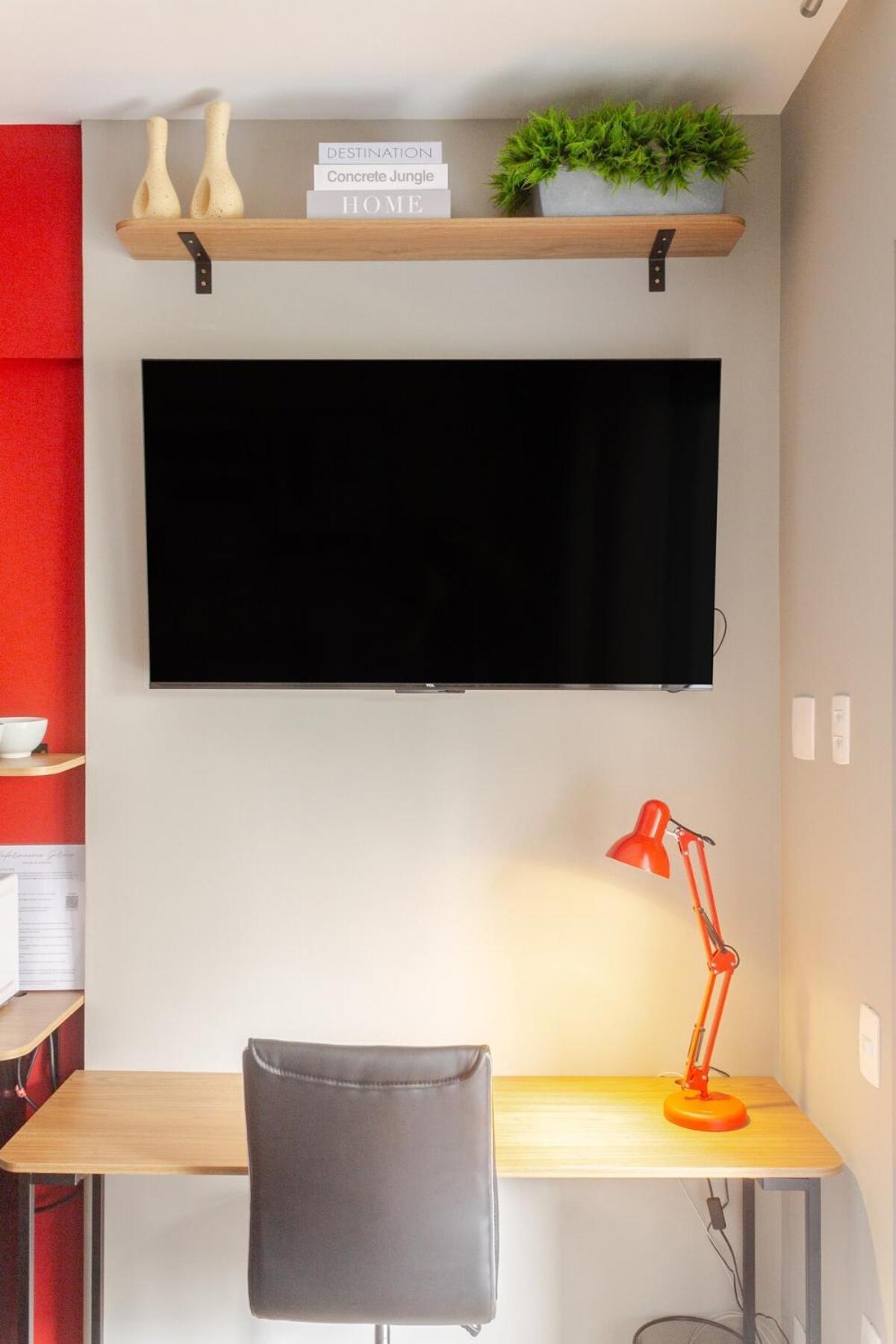 Apartment Brooklin Conforto - Metro & Consulado, 400m Metro Brooklin, Portaria 24h, Wi-fi 500mb, Ar Condicionado, Cortina Blackout, Smart Tv 50